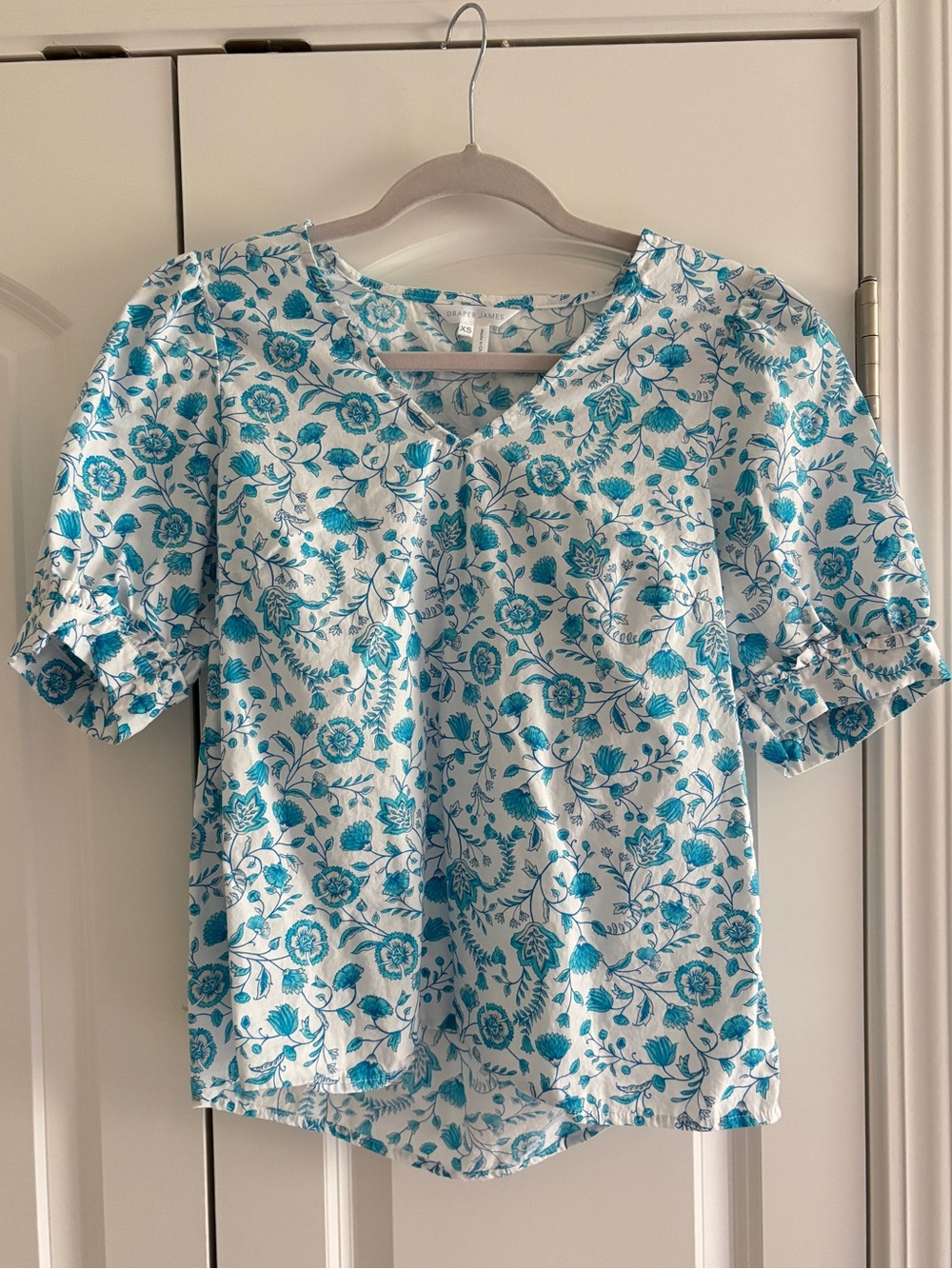 Draper James Floral V-Neck Top